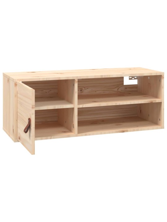 Nástěnné skříňky 2 ks 80 x 30 x 30 cm masivní borové dřevo