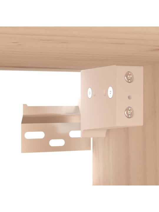 Nástěnné skříňky 2 ks 80 x 30 x 30 cm masivní borové dřevo