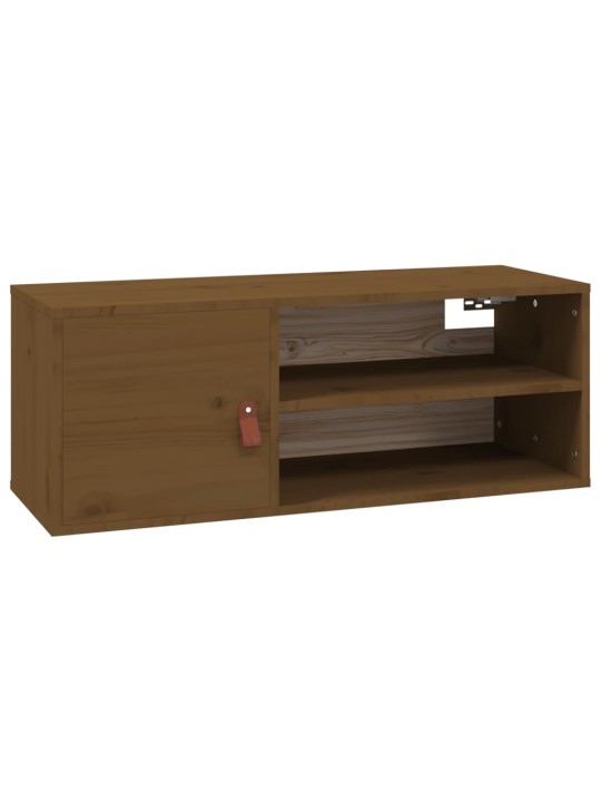 Nástěnné skříňky 2 ks medově hnědé 80x30x30 cm masivní borovice