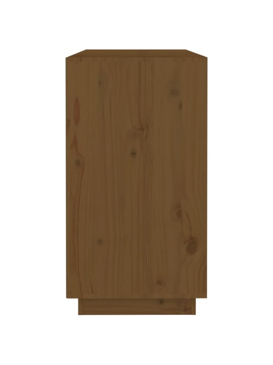 Příborník medově hnědý 100 x 40 x 75 cm masivní borové dřevo