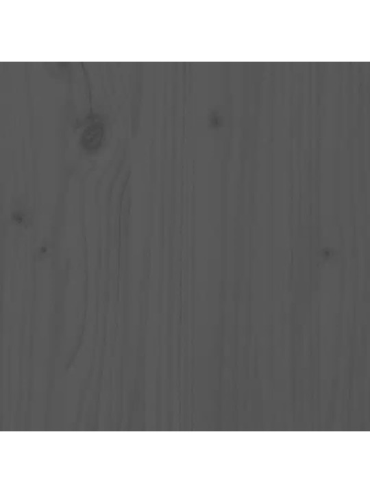 Příborník šedý 100 x 40 x 75 cm masivní borové dřevo