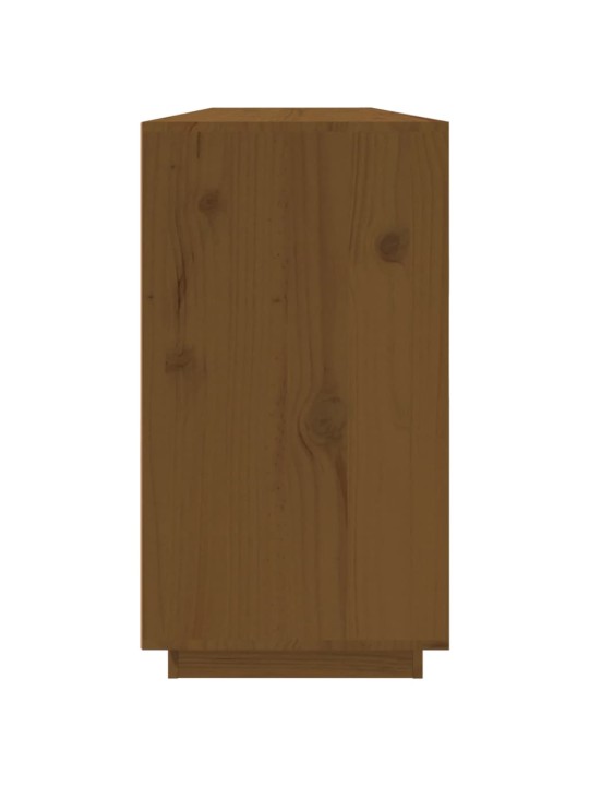 Příborník medově hnědý 100 x 40 x 75 cm masivní borové dřevo