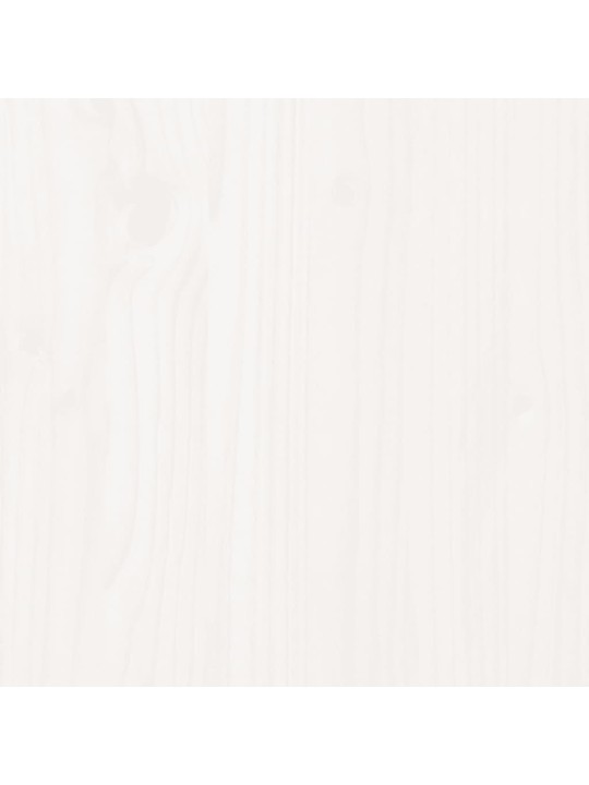 Příborník bílý 100 x 40 x 75 cm masivní borové dřevo