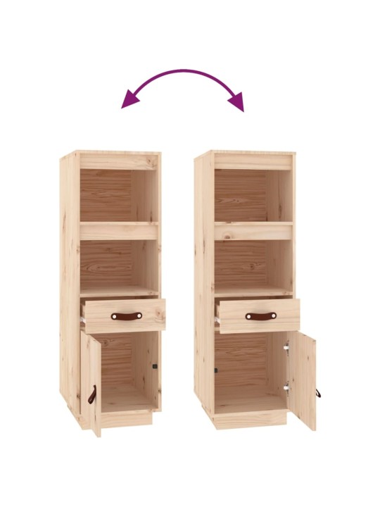 Skříň highboard 34 x 40 x 108,5 cm masivní borové dřevo