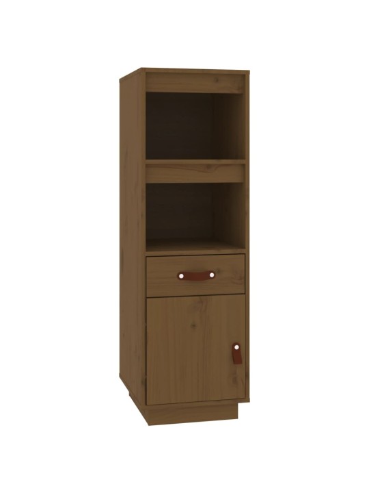 Skříň highboard medově hnědá 34x40x108,5 cm masivní borovice