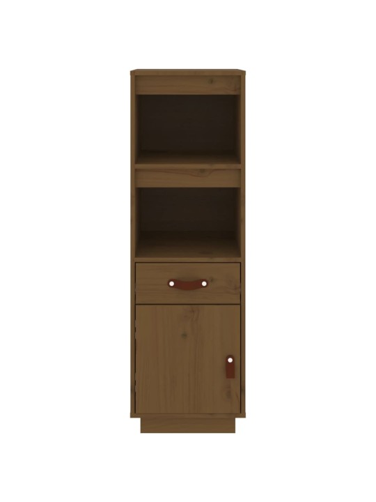 Skříň highboard medově hnědá 34x40x108,5 cm masivní borovice