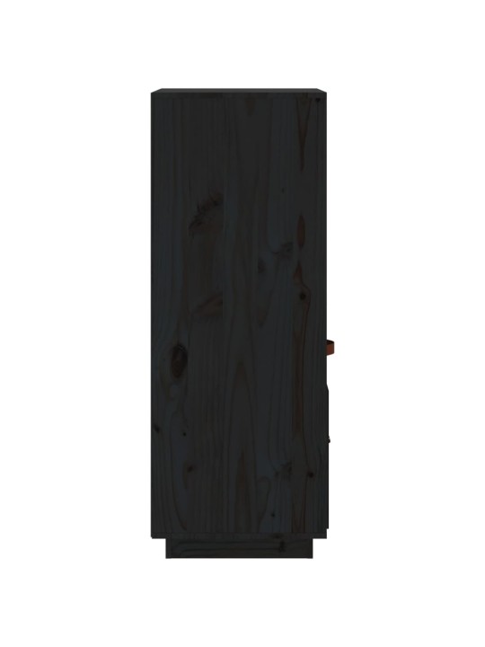 Skříň highboard černá 34x40x108,5 cm masivní borové dřevo