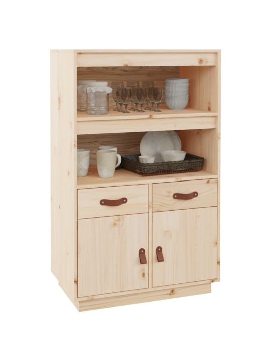 Skříň highboard 67 x 40 x 108,5 cm masivní borové dřevo