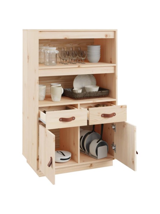 Skříň highboard 67 x 40 x 108,5 cm masivní borové dřevo