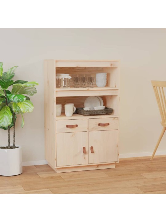 Skříň highboard 67 x 40 x 108,5 cm masivní borové dřevo