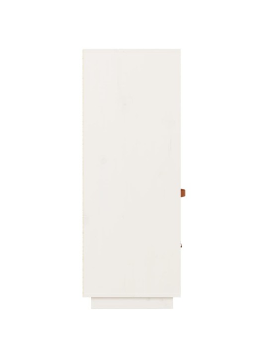 Skříň highboard bílá 67 x 40 x 108,5 cm masivní borové dřevo