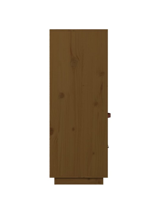 Skříň highboard medově hnědá 67x40x108,5 cm masivní borovice