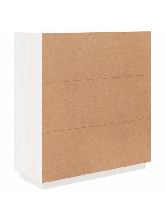 Skříň highboard bílá 100 x 40 x 108,5 cm masivní borové dřevo