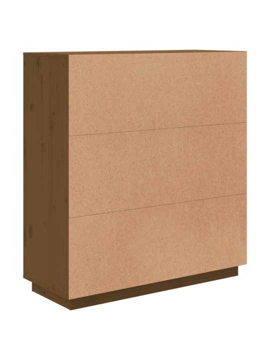 Skříň highboard medově hnědá 100x40x108,5 cm masivní borovice