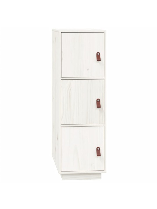 Skříň highboard bílá 34x40x108,5 cm masivní borové dřevo