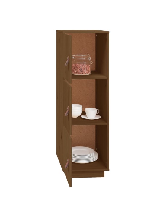 Skříň highboard medově hnědá 34x40x108,5 cm masivní borovice