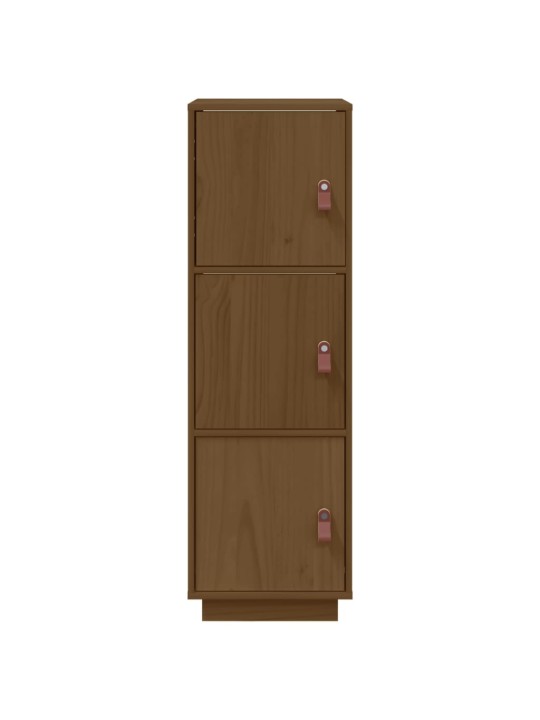 Skříň highboard medově hnědá 34x40x108,5 cm masivní borovice