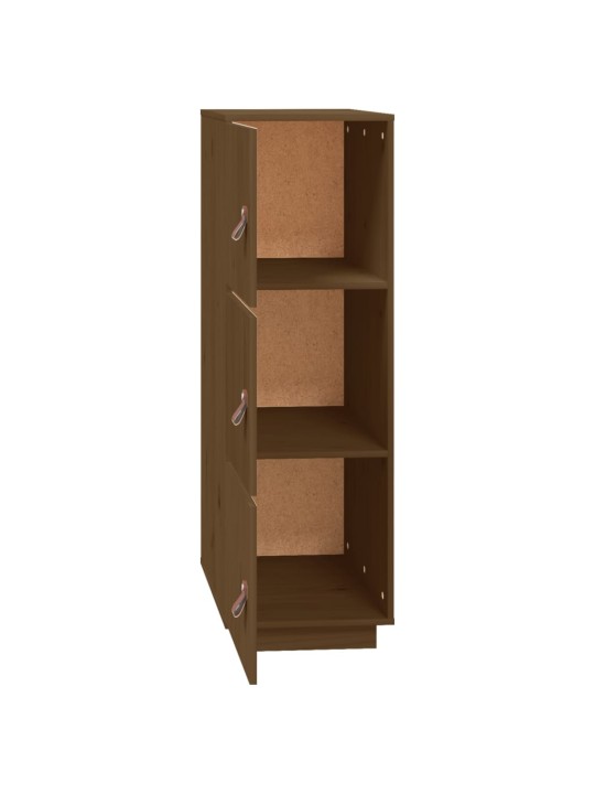 Skříň highboard medově hnědá 34x40x108,5 cm masivní borovice