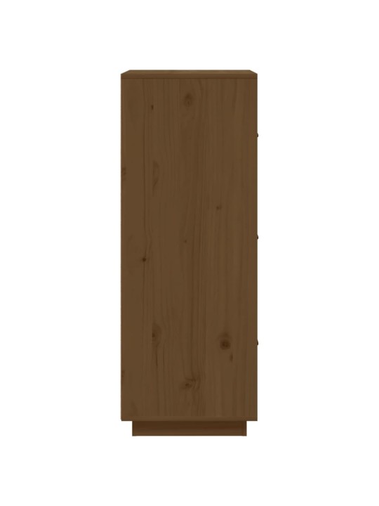 Skříň highboard medově hnědá 34x40x108,5 cm masivní borovice