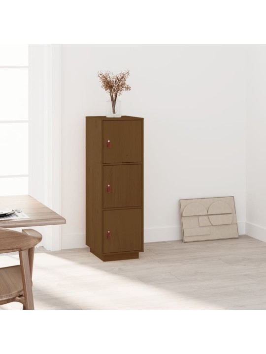 Skříň highboard medově hnědá 34x40x108,5 cm masivní borovice