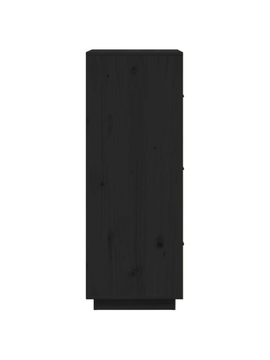Skříň highboard černá 34x40x108,5 cm masivní borové dřevo