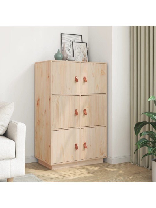 Skříň highboard 67 x 40 x 108,5 cm masivní borové dřevo