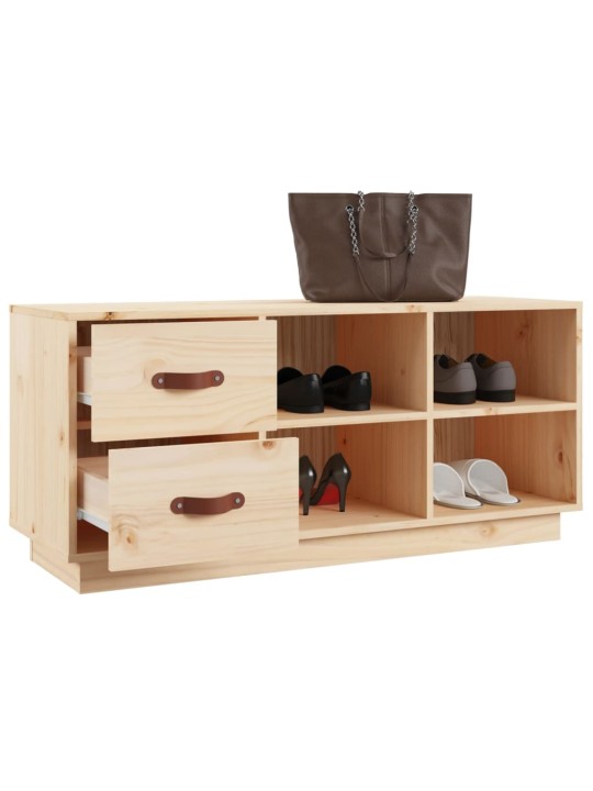 Lavice s botníkem 100 x 34 x 45 cm masivní borové dřevo