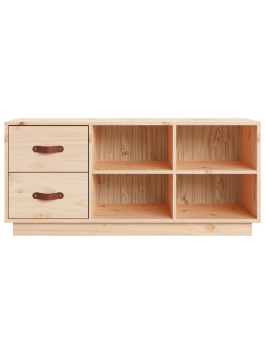 Lavice s botníkem 100 x 34 x 45 cm masivní borové dřevo