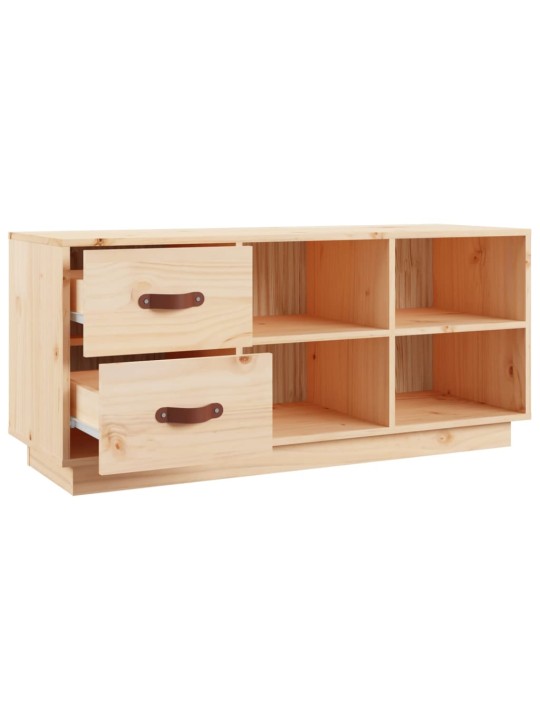 Lavice s botníkem 100 x 34 x 45 cm masivní borové dřevo