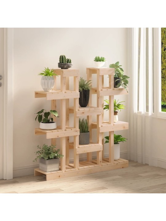 Stojan na rostliny 104,5 x 25 x 109,5 cm masivní borové dřevo