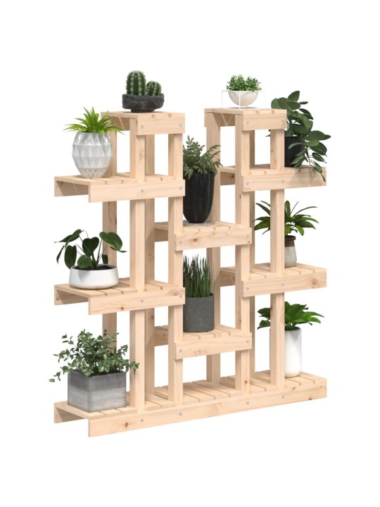Stojan na rostliny 104,5 x 25 x 109,5 cm masivní borové dřevo
