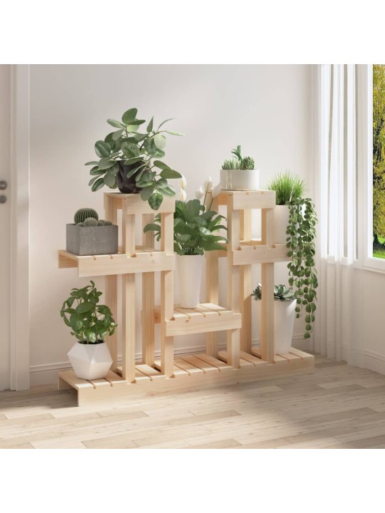 Stojan na rostliny 104,5 x 25 x 77,5 cm masivní borové dřevo