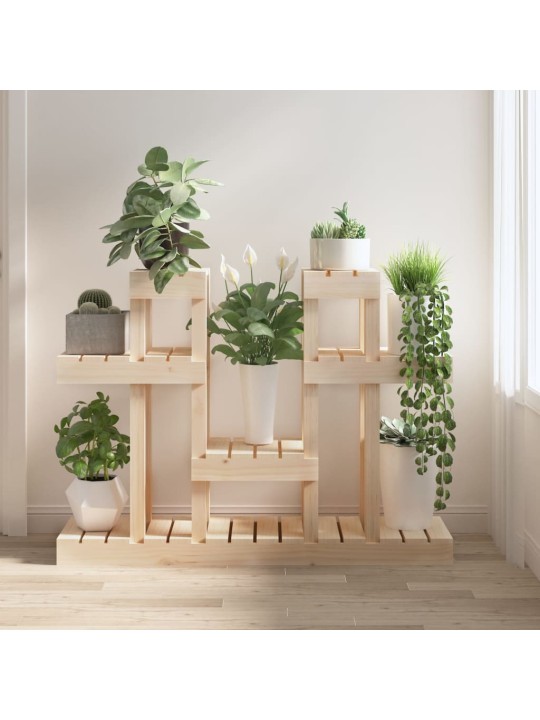 Stojan na rostliny 104,5 x 25 x 77,5 cm masivní borové dřevo