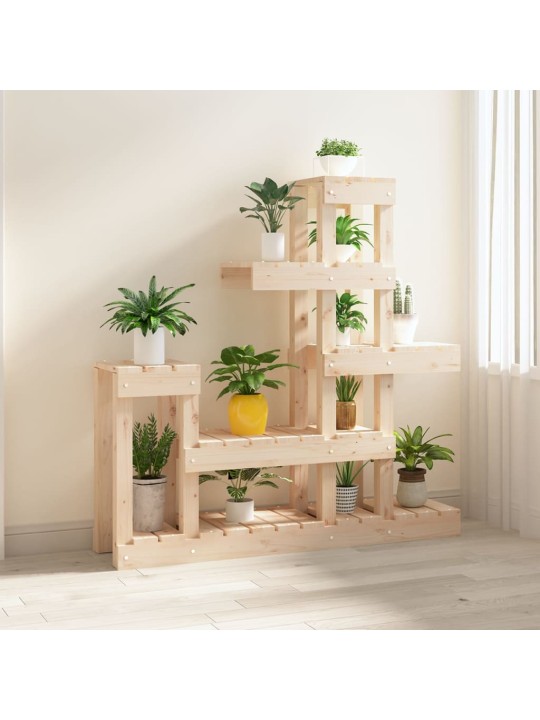 Stojan na rostliny 92 x 25 x 97 cm masivní borové dřevo