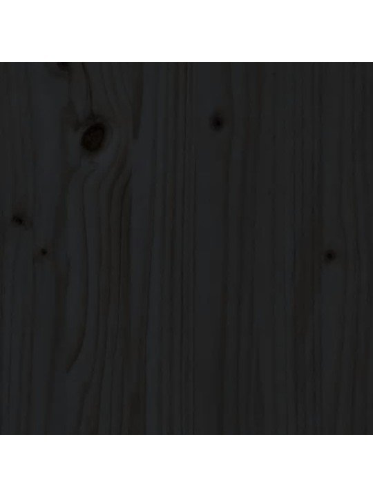 Barový stolek černý 180 x 80 x 110 cm masivní borové dřevo