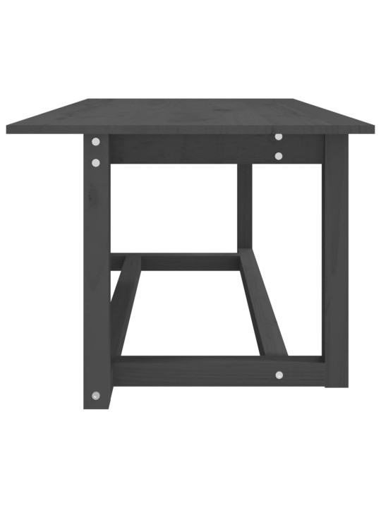 Konferenční stolek šedý 110 x 55 x 45 cm masivní borové dřevo