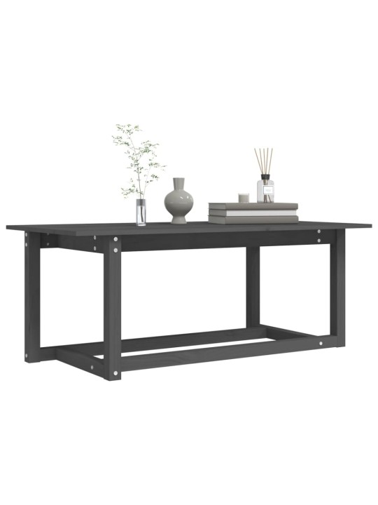 Konferenční stolek šedý 110 x 55 x 45 cm masivní borové dřevo