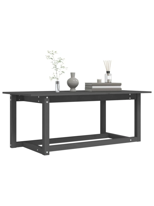 Konferenční stolek šedý 110 x 55 x 45 cm masivní borové dřevo