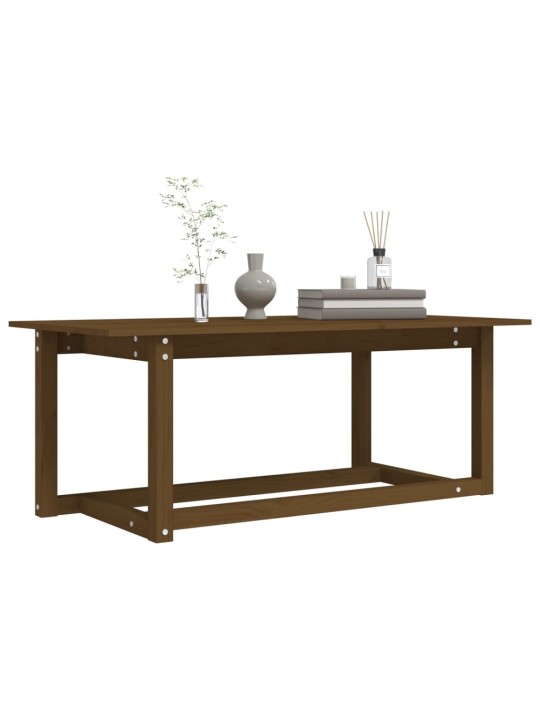 Konferenční stolek medově hnědý 110x55x45 cm masivní borovice