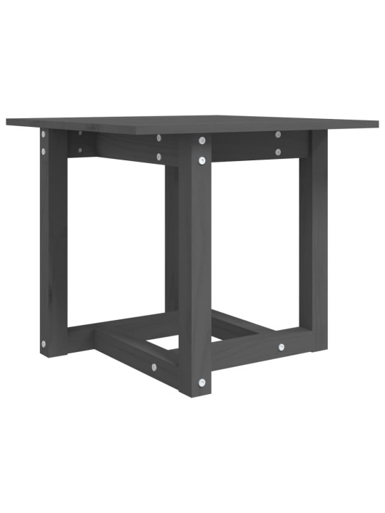 Konferenční stolek šedý 50 x 50 x 45 cm masivní borové dřevo