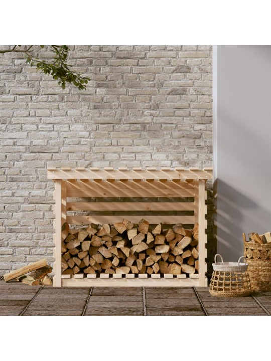 Stojan na dřevo 108x73x79 cm masivní borovice