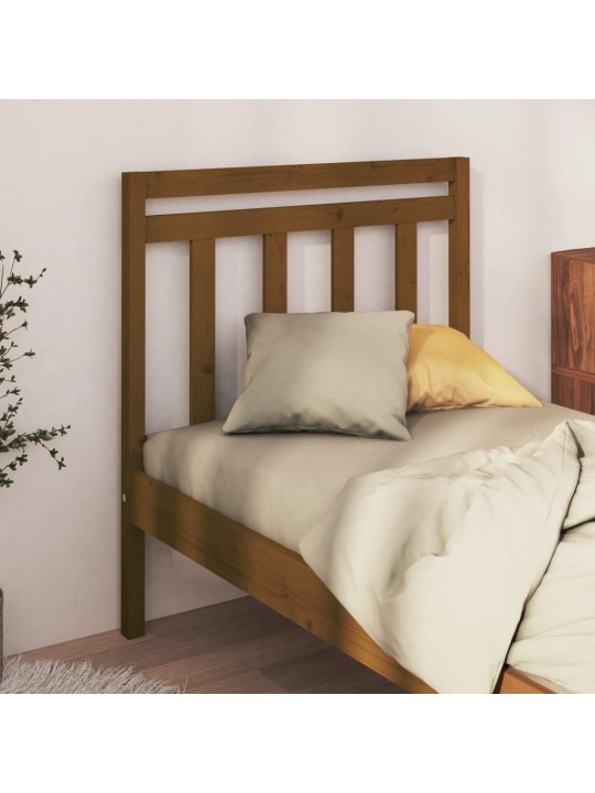 Čelo postele medově hnědé 95x4x100 cm masivní borovice