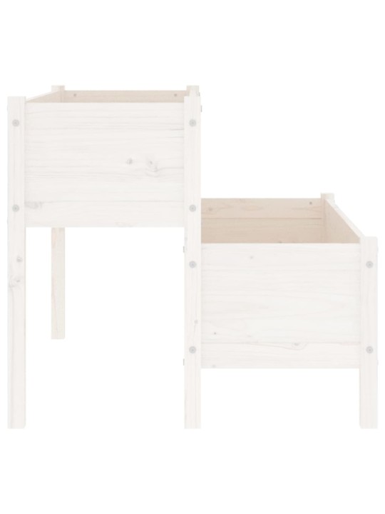 Truhlík černý White 110 x 84 x 75 cm masivní borové dřevo
