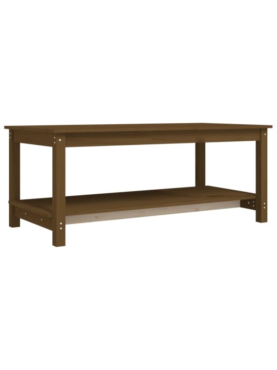 Konferenční stolek medově hnědý 110x55x45 cm masivní borovice