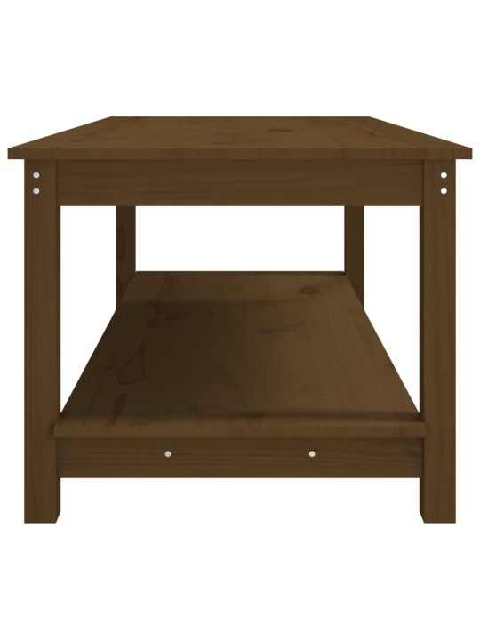 Konferenční stolek medově hnědý 110x55x45 cm masivní borovice