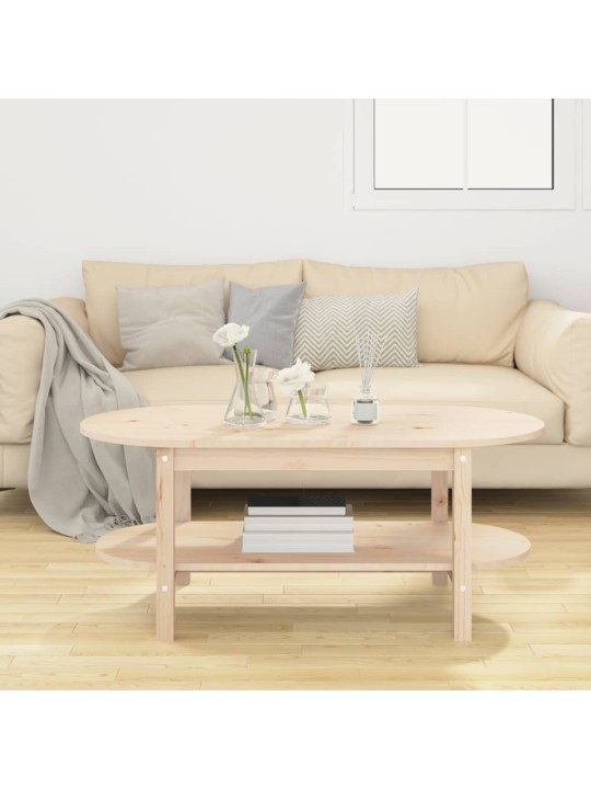 Konferenční stolek 110 x 55 x 45 cm masivní borové dřevo