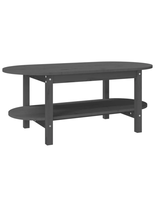 Konferenční stolek šedý 110 x 55 x 45 cm masivní borové dřevo
