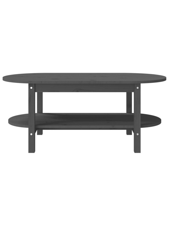 Konferenční stolek šedý 110 x 55 x 45 cm masivní borové dřevo