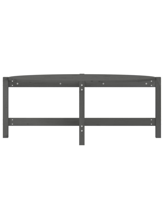 Konferenční stolek šedý 118 x 63 x 45 cm masivní borové dřevo