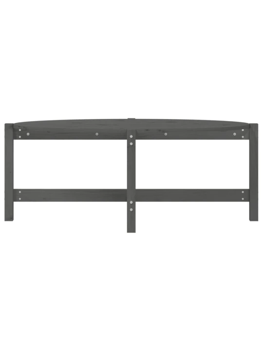 Konferenční stolek šedý 118 x 63 x 45 cm masivní borové dřevo